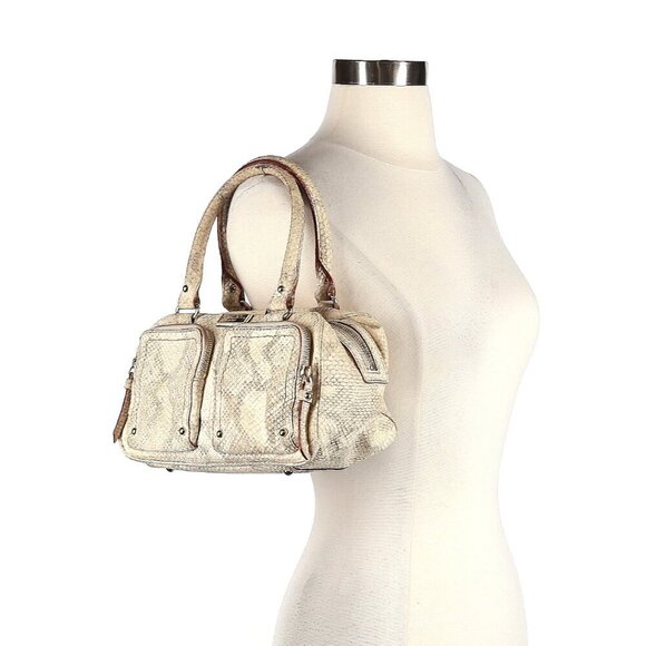 kate spade Handbags - Kate Spade Snake Print Gold Shoulder Bag